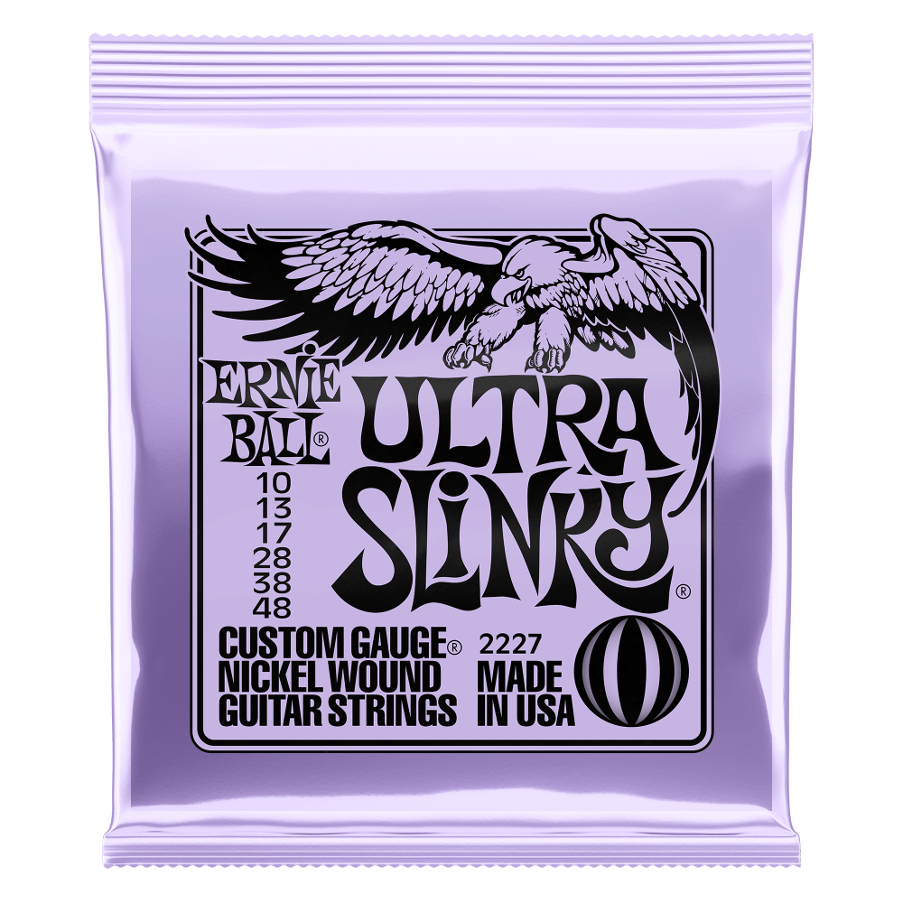 Ernie Ball Ultra Slinky Nickelwound Electric Guitar Strings 10 - 48 Gauge