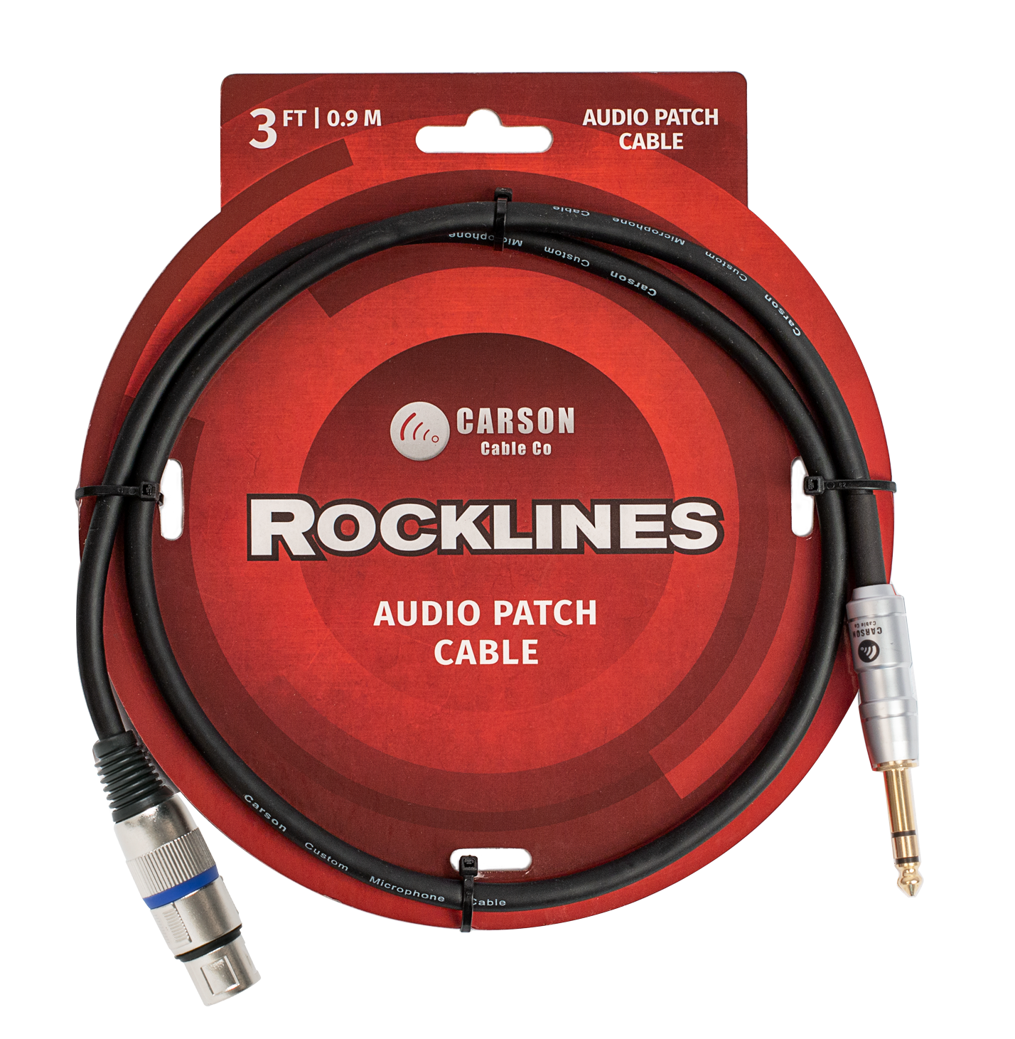 Carson RAD33ST 3 ft Microphone/Audio Cable
