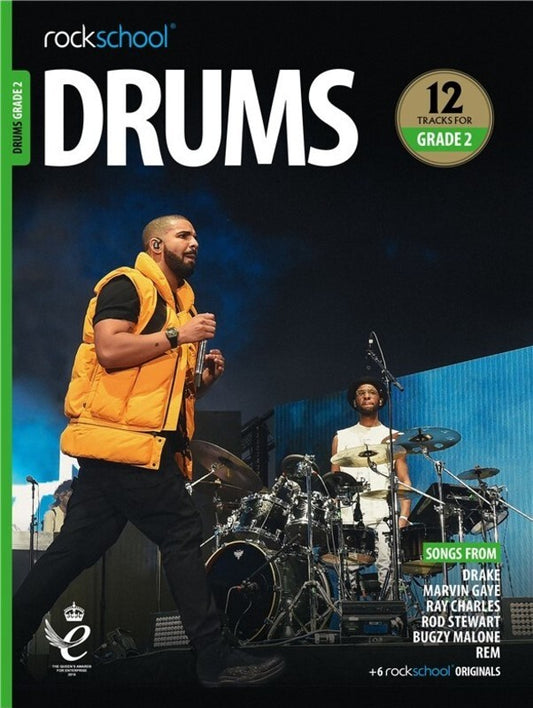 Rockschool Drums Grade 2 (2018–2024) – Book & Online Audio