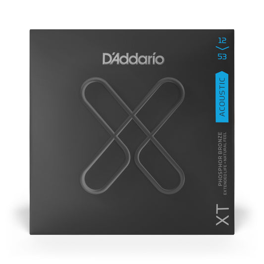 D'Addario XT Coated Acoustic Phosphor Bronze Strings - Light Set (12-53)