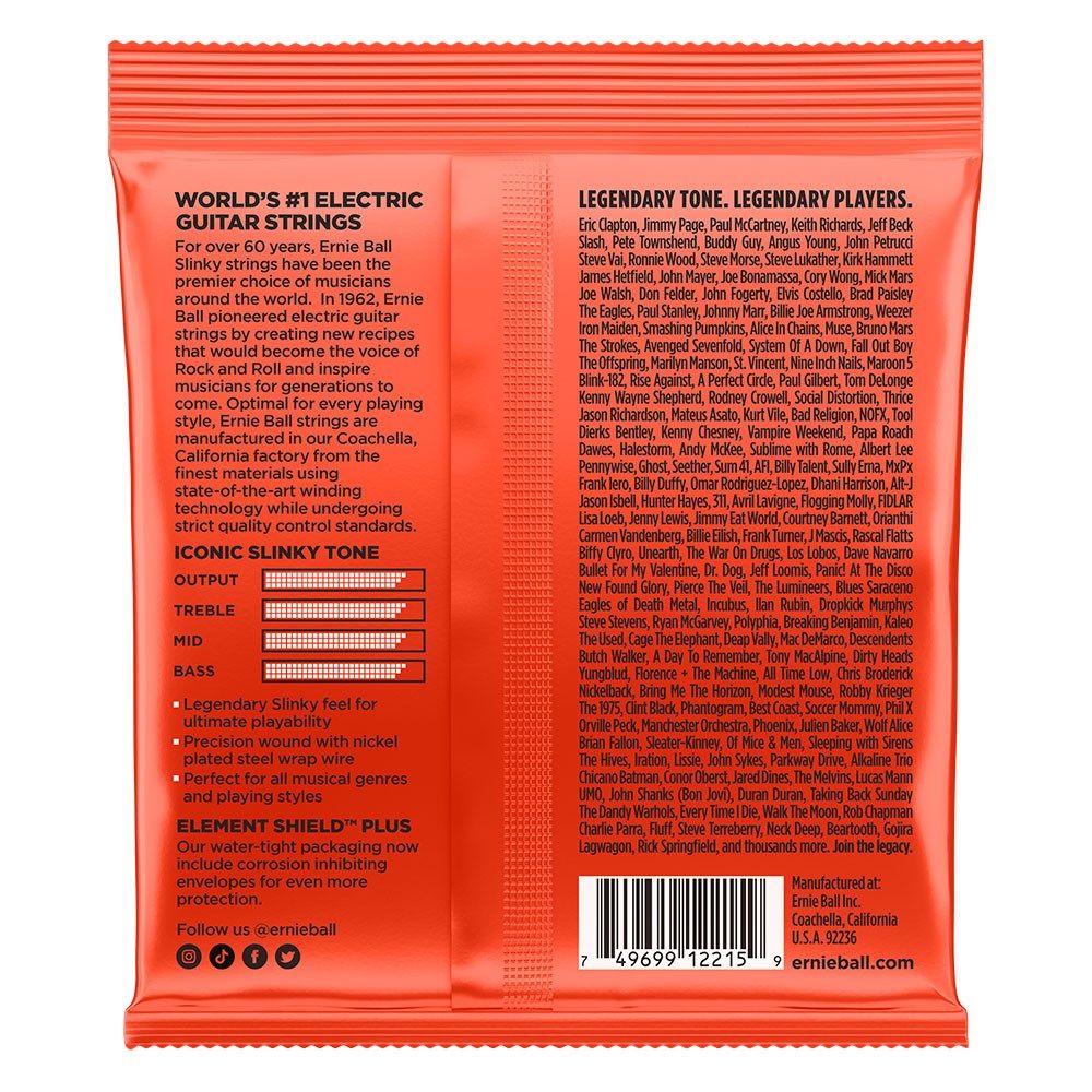 Ernie Ball Skinny Top Heavy Bottom Slinky Nickel Wound Electric Strings - (10-52)