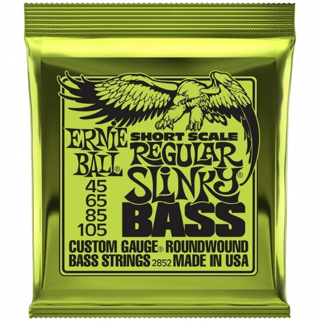 Ernie Ball Regular Slinky Nickel Wound Short Scale Bass Strings - 50-105 Gauge