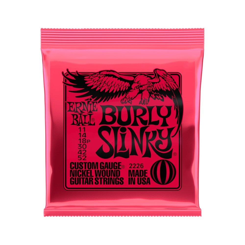 Ernie Ball Burly Slinky Nickelwound Electric Guitar Strings 11 - 52 Gauge