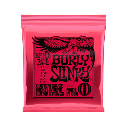 Ernie Ball Burly Slinky Nickelwound Electric Guitar Strings 11 - 52 Gauge
