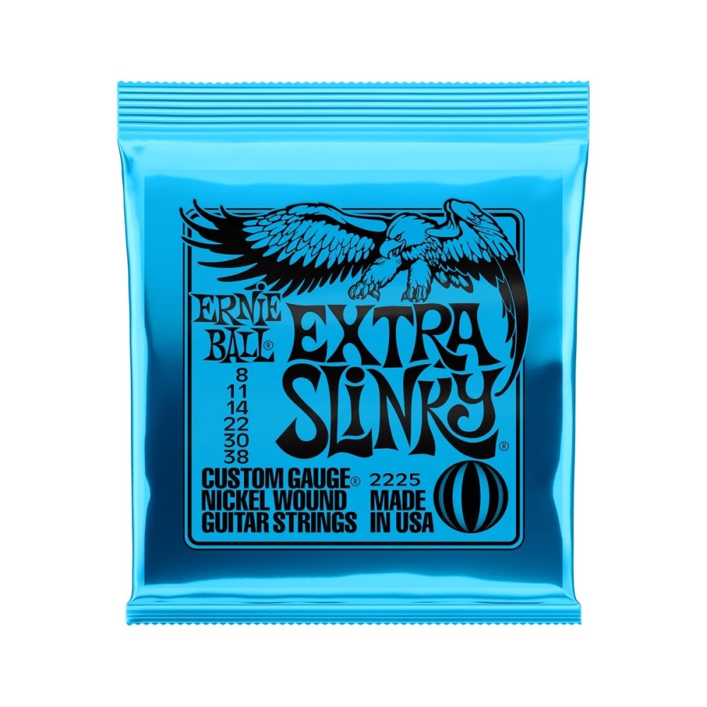 Ernie Ball Extra Slinky Nickel Wound Electric Guitar Strings - 8-38 Gauge
