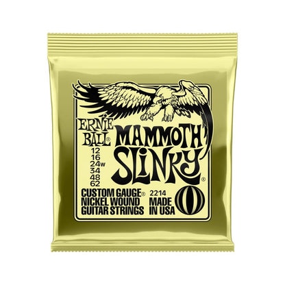 Ernie Ball Mammoth Slinky Nickel Wound Electric Guitar Strings - 12-62 (wound G) Gauge