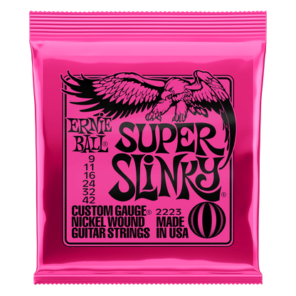 Ernie Ball Extra Slinky Nickel Wound Electric Guitar Strings - 8-38 Gauge