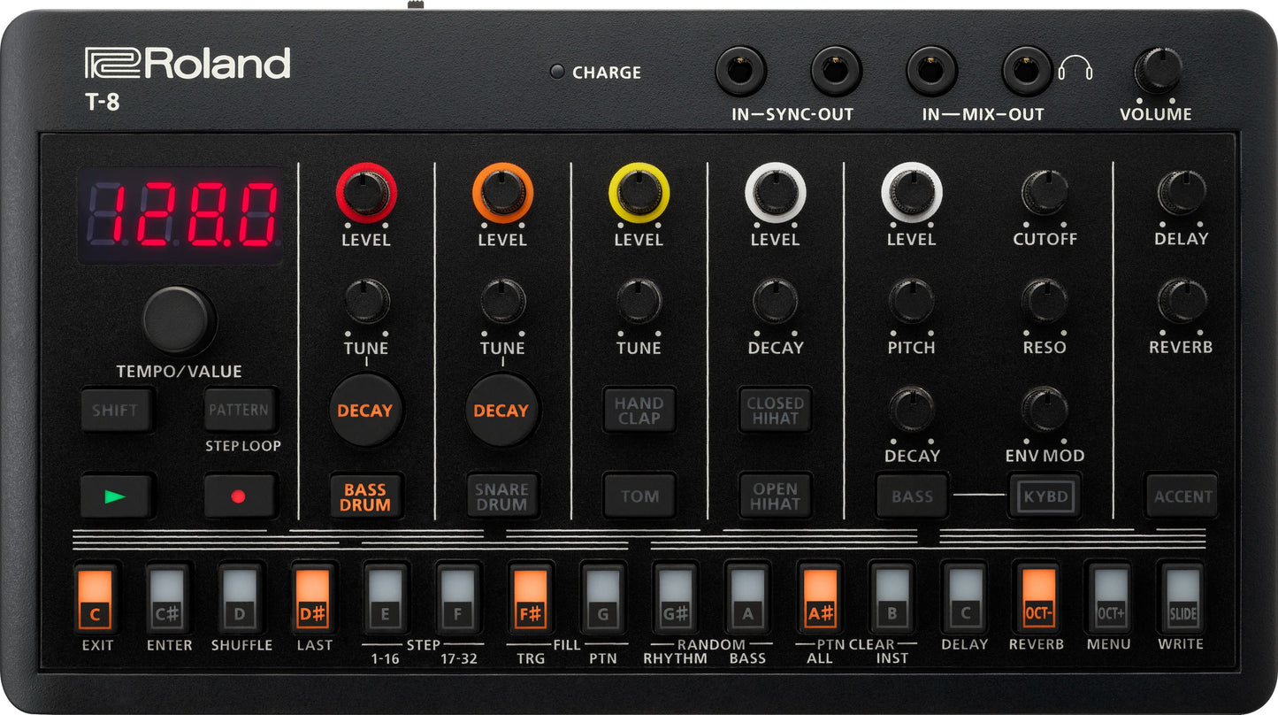 Roland Aira Compact T-8 Beat Machine Six Track Drum Sequencer