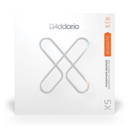 D'Addario XS Coated Acoustic Phosphor Bronze Strings - Extra Light Set (10-47)