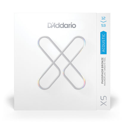 DAddario 12-53 Light, XS Phosphor Bronze Coated Acoustic Guitar Strings